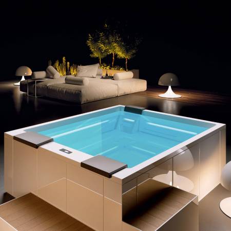 Notre zone d'activité pour ce service Aménagement de terrasse bois exotique autour d’une piscine béton existante avec intégration d’un pool house à